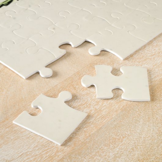 Bordered Print of Green Grasshopper Legpuzzel (Zijkant)