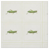Bordered Print of Green Grasshopper Stof (Swatch)