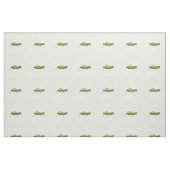 Bordered Print of Green Grasshopper Stof (Fat Quarter)