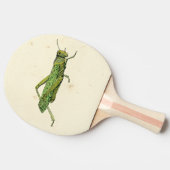 Bordered Print of Green Grasshopper Tafeltennisbatje (Zijkant)