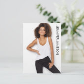 Borderless Actor Model Talent Promo Postcard Briefkaart (Staand voorkant)