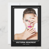 Borderline 4 Double-Sided Model Comp Card Aankondiging (Voorkant)