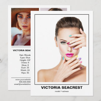 Borderline 4 Double-Sided Model Comp Card Aankondiging