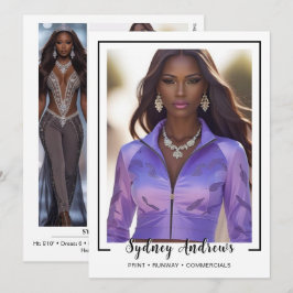 Borderline 4 Signature Modeling Comp Card Kaart