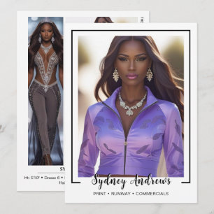 Borderline 4 Signature Modeling Comp Card Kaart