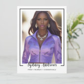 Borderline 4 Signature Modeling Comp Card Kaart (Staand voorkant)