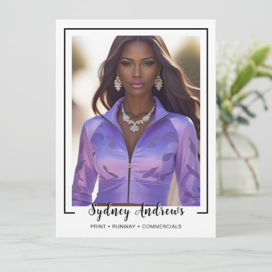 Borderline 4 Signature Modeling Comp Card Kaart (Staand voorkant)