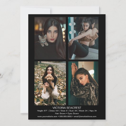 Borderline 5 Actor Model Talent Comp ZED Kaart (Achterkant)