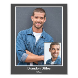 Borderline Acteur Headshot 8x10 Inzet Foto Afdruk