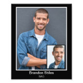 Borderline Actor Headshot 8x10 Insert Foto Afdruk (Voorkant)