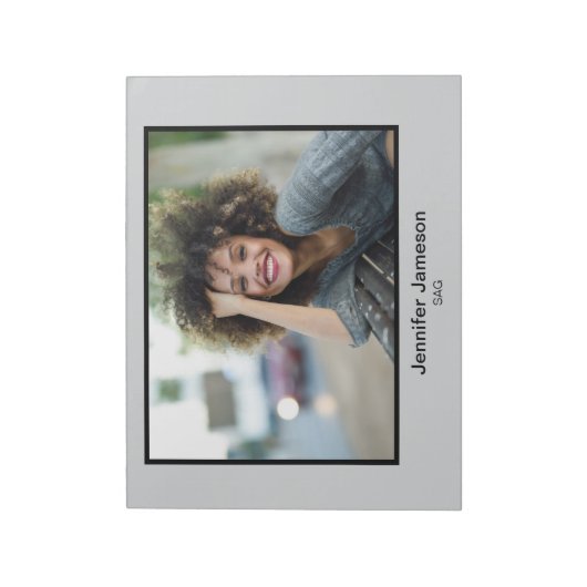 Borderline Actor Notepad Framed Landscape Headshot Notitieblok (Linkerzijde)