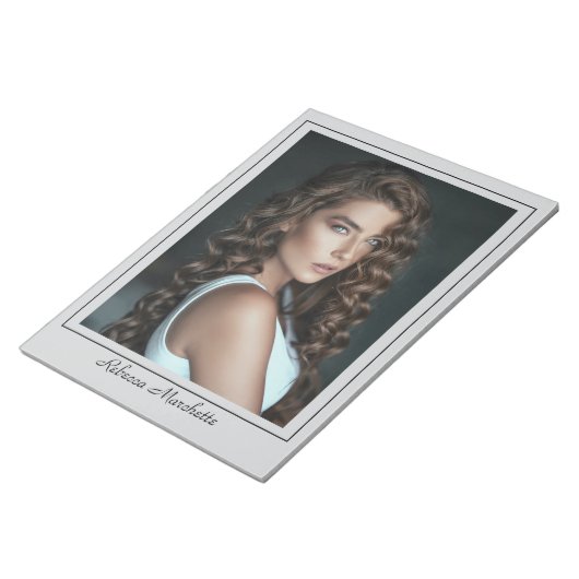 Borderline Actor Talent Photo Notepad Notitieblok (Schuin)