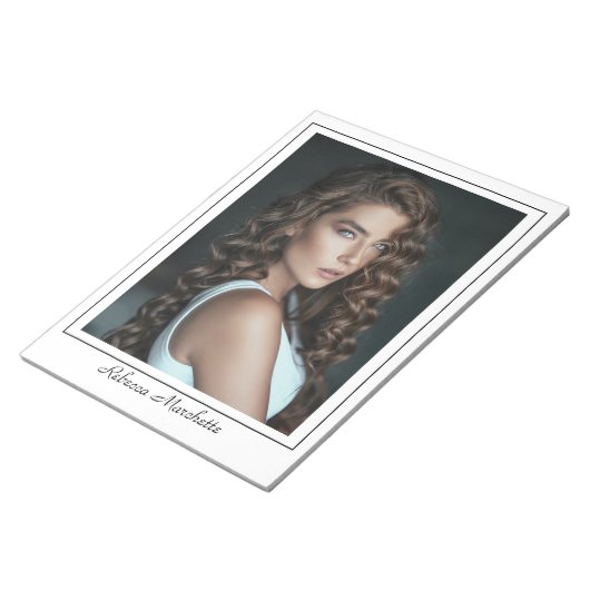 Borderline Actor Talent Photo Notepad Notitieblok (Schuin)