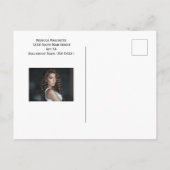 Borderline Actor Talent Promo Foto Briefkaart (Achterkant)