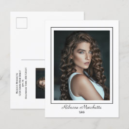 Borderline Actor Talent Promo Foto Briefkaart