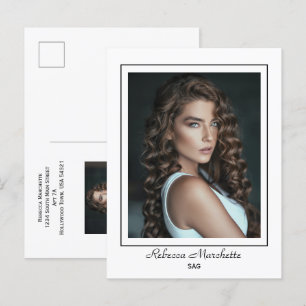 Borderline Actor Talent Promo Foto Briefkaart