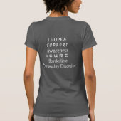 Borderline Personality Disorder Awareness Shirt (Achterkant)