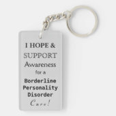 Borderline Personality Disorder Awareness Sleutelh Sleutelhanger (achterkant)