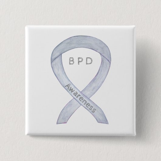 Borderline Personality Disorder (BPD) Angel Pin Vierkante Button 5,1 Cm (Voorkant)