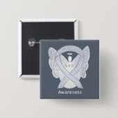 Borderline Personality Disorder (BPD) Angel Pin Vierkante Button 5,1 Cm (Voorkant /achterkant)