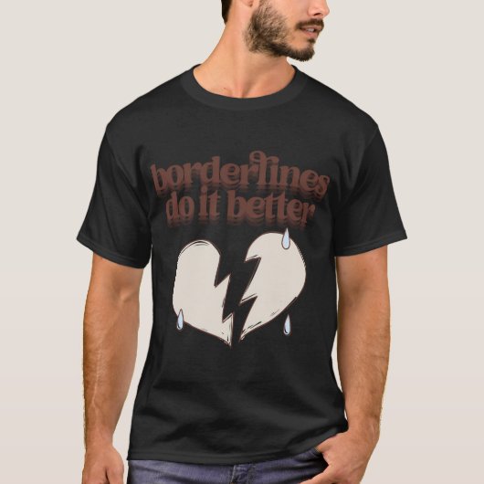 Borderline serie Borderlines doen het beter (Ivoor T-shirt (Voorkant)