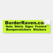 BorderRaven.com Bumpersticker (Voorkant)