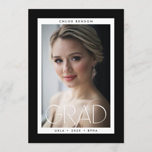 BORDERS AFSTUDEERDER University Afstuderen Foto Af Aankondiging (Voorkant)