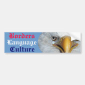 Borders Language Culture Bumpersticker (Voorkant)