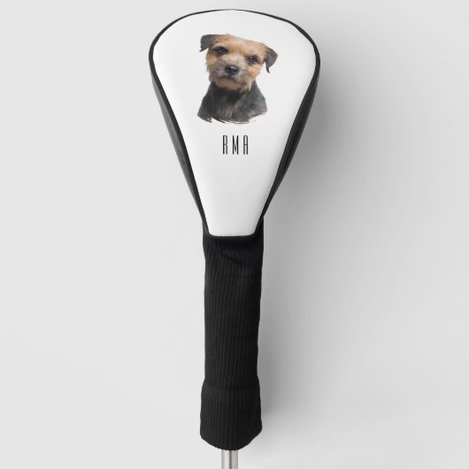 Borderterriër Golfheadcover (Voorkant)