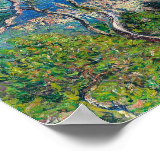 Bordighera 1884, ingediend door Claude Monet Poster (Hoek)