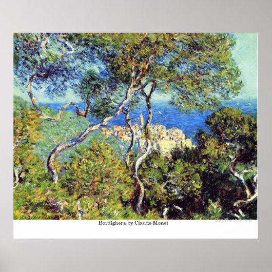 Bordighera door Claude Monet Poster (Voorkant)