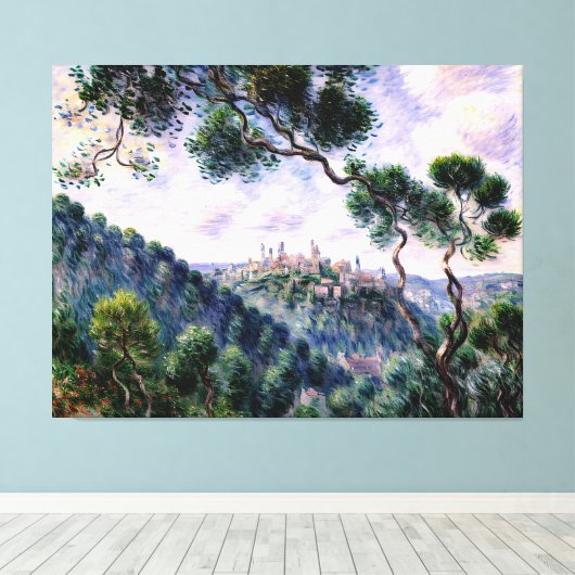 Bordighera Italië Canvas Afdruk (Insitu (Houten vloer))