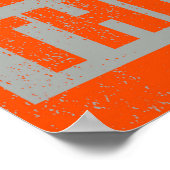 Bordje 'Deze kant boven' Poster (Hoek)