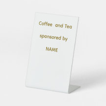Bordje koffie- en theestation