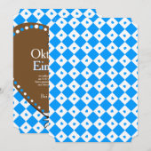 Bordje Oktoberfest uitnodiging (Voorkant / Achterkant)