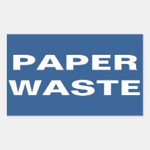 Bordje papierafval