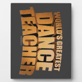 Bordje 's Werelds Beste Dansleraar' Fotoplaat (Voorkant)