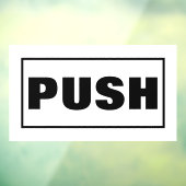 Bordje voor duwen op deur, raamsticker (Vel 3)