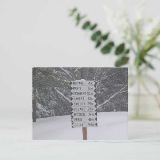 Bordjes Briefkaart (Staand voorkant)