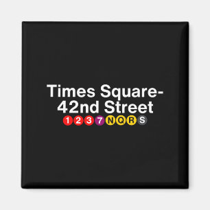 Bordjes Times Square New York Subway Station, Nyc Magneet