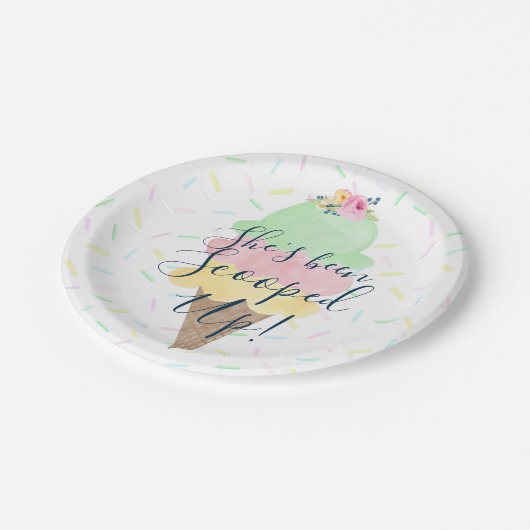 Bordjes van She's Been Scooped Up-ijs (Gekanteld)