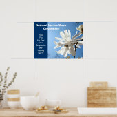 Bordjes voor Nationale Verpleegstersweek Viering D Poster (Keuken)