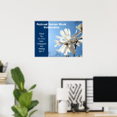 Bordjes voor Nationale Verpleegstersweek Viering D Poster (Thuiskantoor)