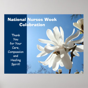 Bordjes voor Nationale Verpleegstersweek Viering D Poster