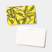 Bordjes 'Weg onder constructie' Badge (Voor- en achterkant)