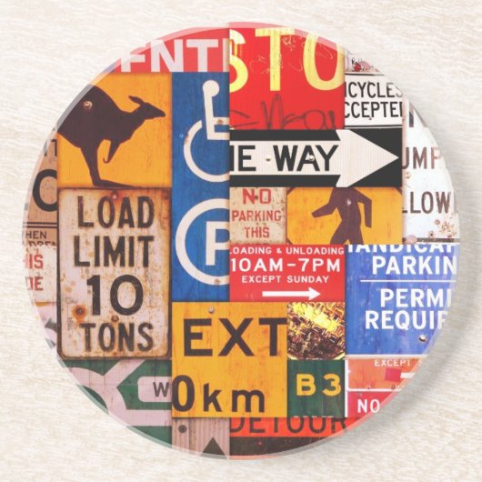 Bordjes Zandsteen Onderzetter (Voorkant)