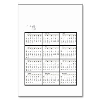 bordkalender kaart