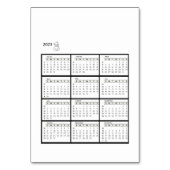 bordkalender kaart (Voorkant)