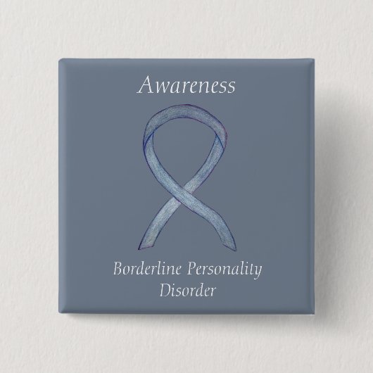 Bordline Personality Disorder (BPD) - lint spelden Vierkante Button 5,1 Cm (Voorkant)