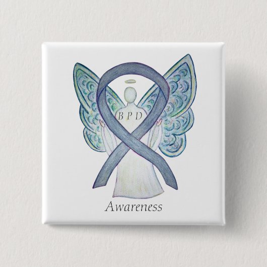 Bordline Personality Disorder (BPD) - lint spelden Vierkante Button 5,1 Cm (Voorkant)
